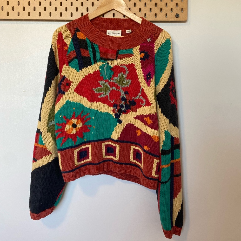 ⛓RARE VINTAGE LE CHÂTEAU MOCKNECK SWEATER⛓